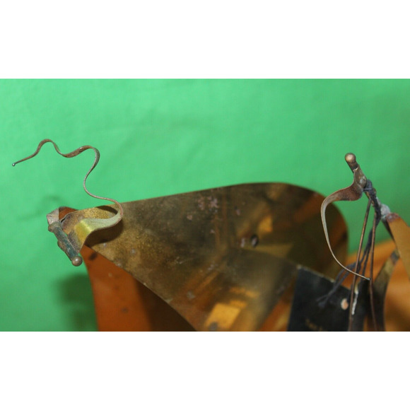 Vintage Pair Brass Metal Steel Onyx Sailboat Sculptures DeMott And Mario Jason - Picture 4 of 16